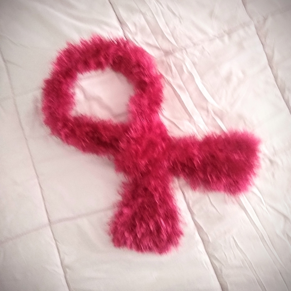 Pink Fringe Scarf Vegan